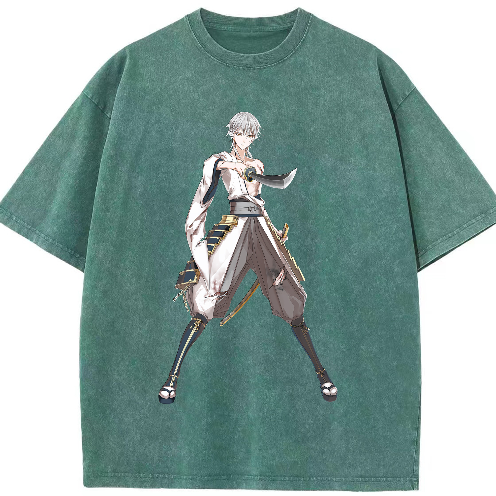 （画像用） 刀剣乱舞 Touken Ranbu 綿100% ヴィンテージ風 半袖Tシャツ（フロントプリント）